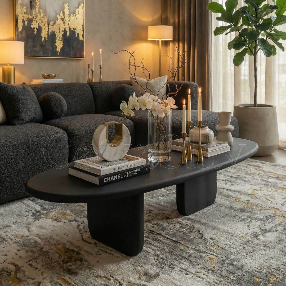 Table Basse Curve Essence