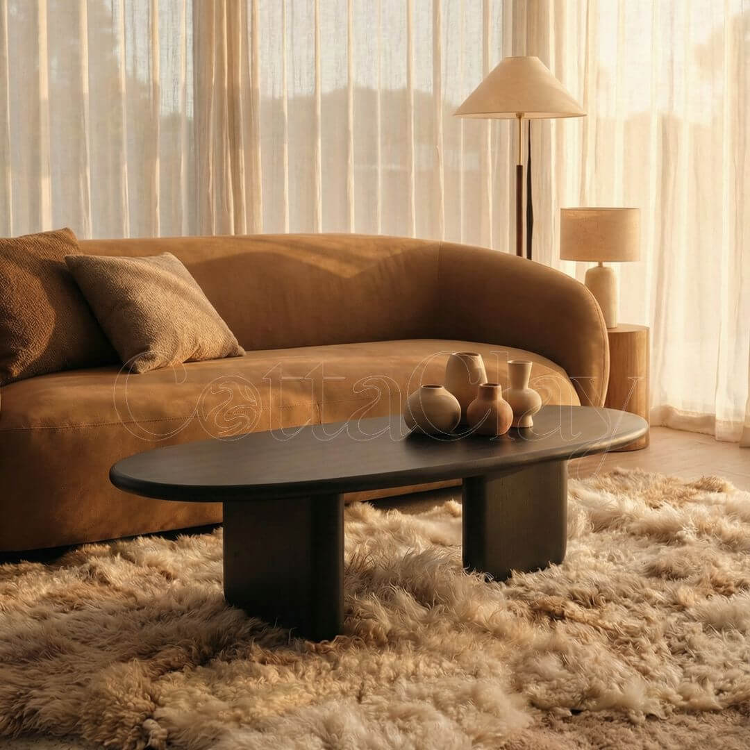 Table Basse Curve Essence